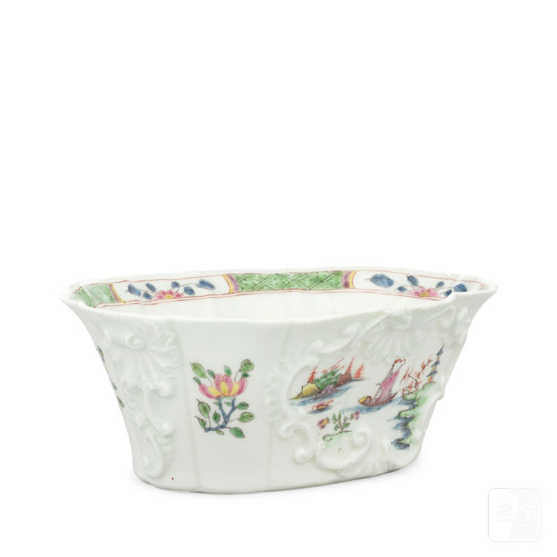 An exceptional Worcester potting pot, circa 1752-53 - 图12